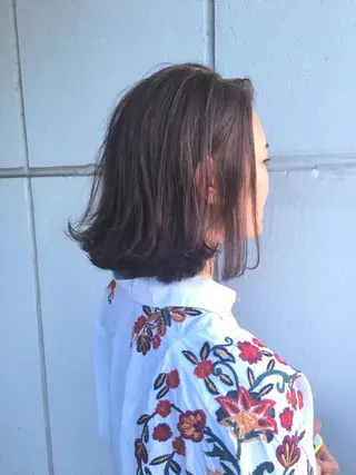 ミディアム カラー パーマ ヘアアレンジ メンズ 境 健助のヘアスタイル