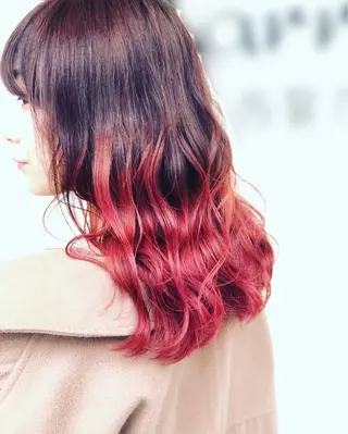 セミロング カラー 橋本 樹のヘアスタイル