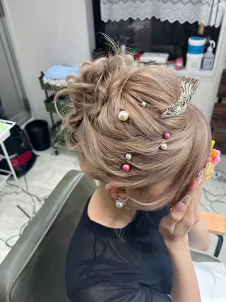 ミディアム ヘアアレンジ 山室 敬義のヘアスタイル