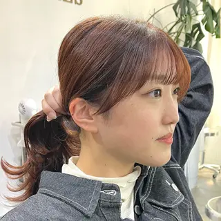 セミロング カラー 早朝セット☀️ レイヤー/Momoのヘアスタイル