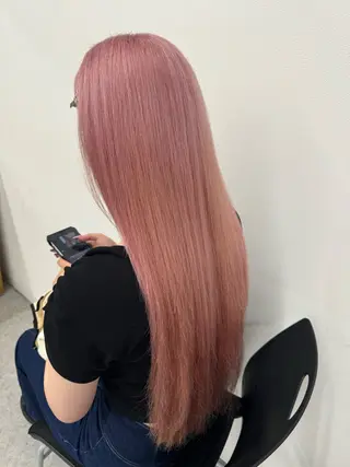ロング カラー ヘアアレンジ 🥀レイヤー×ハイト ーントレンドヘア🥀のヘアスタイル