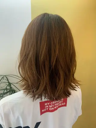 ミディアム hub hair レイヤー/透明感のヘアスタイル