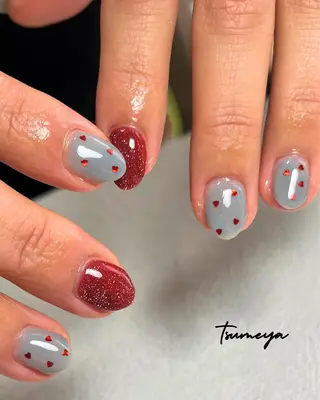ネイル tsumeya ゆるかわ手描きネイルのネイルデザイン