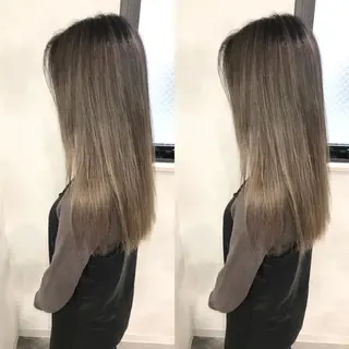 ロング カラー タニ ユウのヘアスタイル
