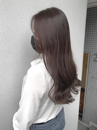 セミロング カラー ブリーチ koheiのヘアスタイル