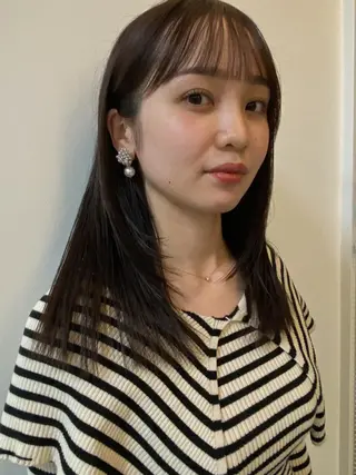 ミディアム カラー 砂原 ひよりのヘアスタイル