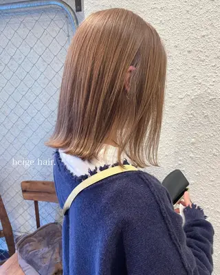 ミディアム カラー ボブ/ミディアム RIONAのヘアスタイル