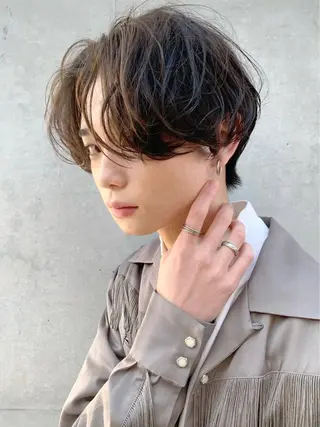 メンズ シャドウパーマ/ 波巻きパーマ/三鷹のヘアスタイル