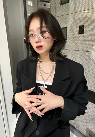 ミディアム 渋谷韓国ヘア🇰🇷 SAYAKA🩶ᩚのヘアスタイル