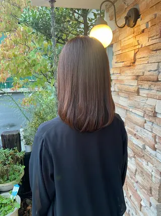 ミディアム カラー まりん /小牧美容院のヘアスタイル