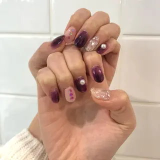 ネイル 【淡色color/ nail】maikoのネイルデザイン