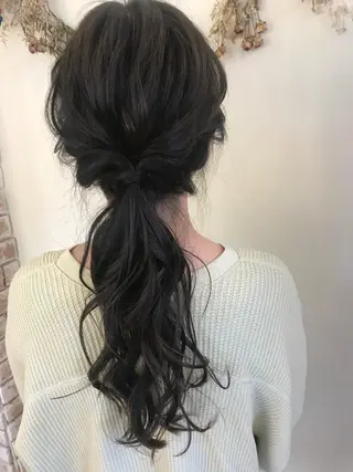 ロング マンツーマン 縮毛矯正/マユコのヘアスタイル