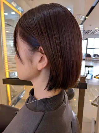 ショート カラー 村野/タッセルボブ /ショートのヘアスタイル