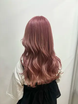 ロング カラー たなか もえなのヘアスタイル