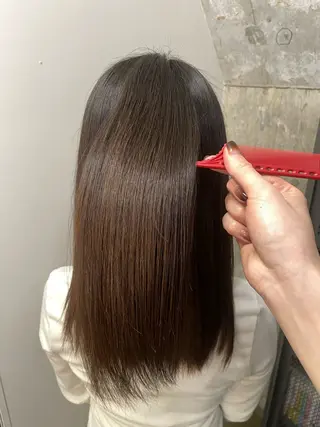 セミロング ニュアンスカラー/ 🫧レミ(坊主)のヘアスタイル