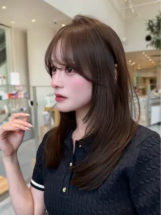 ロング スズキ マユウのヘアスタイル