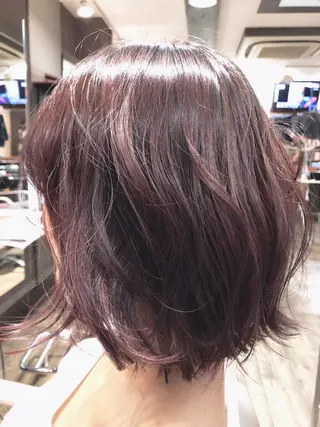 ミディアム カラー pep natsumiのヘアスタイル