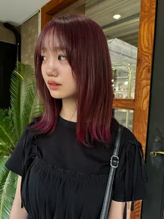 ミディアム カラー なぎ🌿.∘[ボブ, ニュアンスカラー]のヘアスタイル