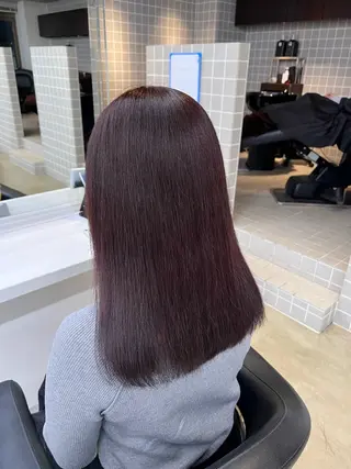 セミロング カラー 💖札幌カラー 指名No.1💖玲奈のヘアスタイル