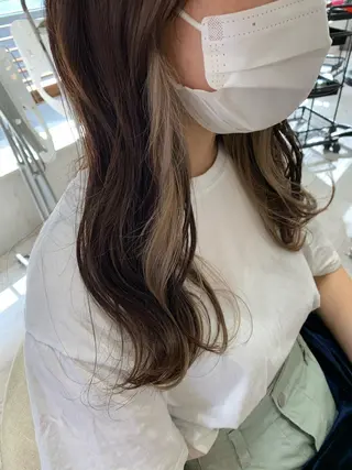 ロング カラー brace立花 ✂︎ 吉田 茉由のヘアスタイル