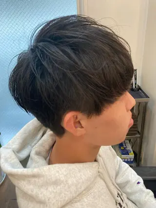 ミディアム メンズ 完全個室マンツーマン メンズサロン草野貴樹のヘアスタイル