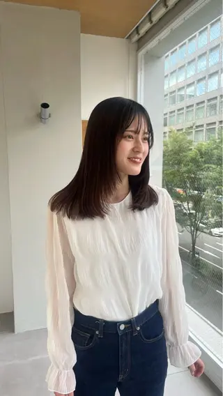 ミディアム e.n.u 烏丸山﨑 菜々実のヘアスタイル