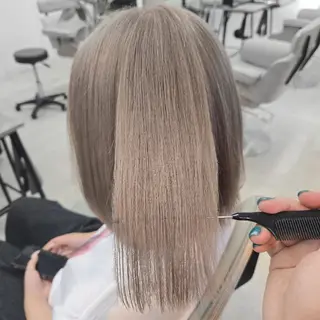 カラー 艶髪縮毛矯正×透明感 カラー◎mikuのヘアスタイル