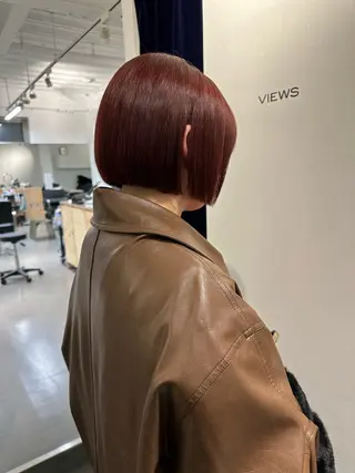 ショート カラー ボブ/似合わせカット /ニュアンスカラーのヘアスタイル