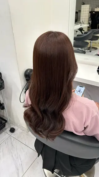 ロング カラー ヘアアレンジ 巻きラク♡レイヤー 🦢こころのヘアスタイル