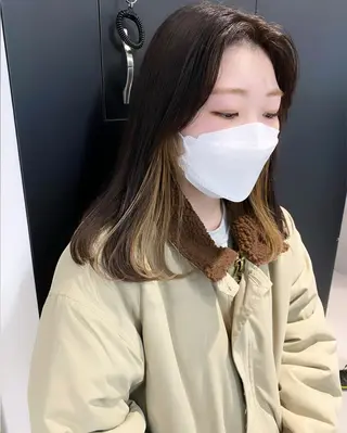 セミロング カラー マンツーマン半個室 tamuraのヘアスタイル
