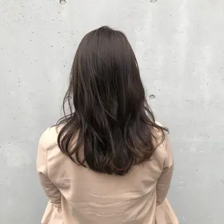 ミディアム カラー 酸性縮毛矯正🧴韓国 レイヤー/髪質改善のヘアスタイル