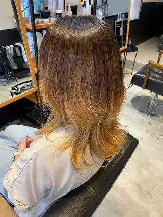 セミロング 💫縮毛矯正/ カット💫徳永あい子のヘアスタイル