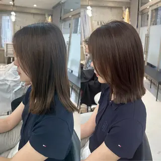 ミディアム 山崎結菜 髪質改善💎のヘアスタイル