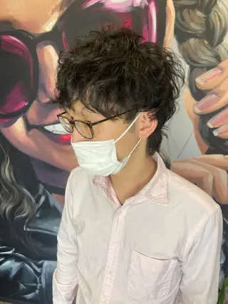 ミディアム カラー パーマ ヘアアレンジ メンズ キッズ ネイル マツエク・マツパ 久木原 ゆりのヘアスタイル