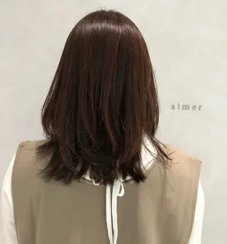 ミディアム まつい みるのヘアスタイル