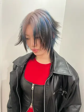 ショート 💥ウルフカット デザインあんな💥のヘアスタイル