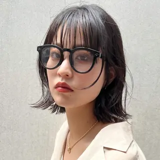 ショート カラー パーマ ヘアアレンジ レイヤー専門家 ダブルカラー修のヘアスタイル