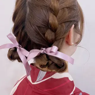 ミディアム ヘアアレンジ ✟ Reira ￤ ﾍｱｾｯﾄ￤ﾚｲﾔｰのその他イメージ