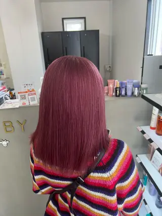 ミディアム カラー C'LD Hair トモヤのヘアスタイル