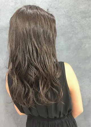 ロング カラー ヘアアレンジ メンズ キッズ ネイル マツエク・マツパ 透明感カラー🤎 ゆりのヘアスタイル