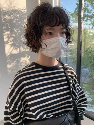 ショート パーマ kitagawa mayuのヘアスタイル
