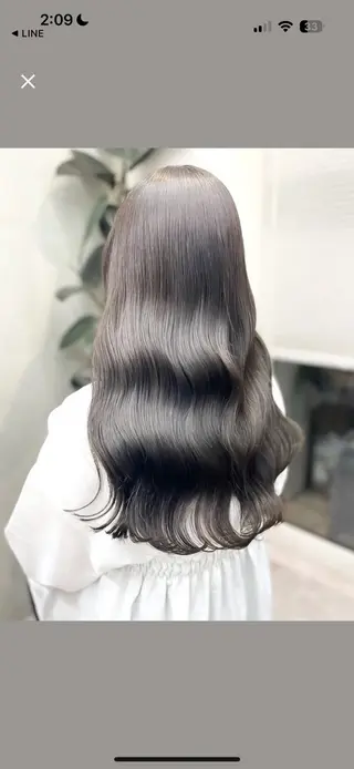 セミロング センター南　髪質改善 大引　優のヘアスタイル