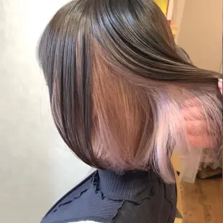 ショート カラー ヘアアレンジ 代表🎀 ふわモテ愛 され髪🩷yumiのヘアスタイル