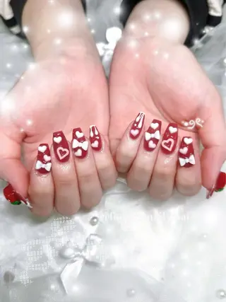 ネイル 🎀Mai 🎀4/27空のネイルデザイン