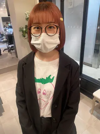 ショート カラー riria/ボブ /透明感カラー🎀のヘアスタイル