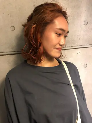 セミロング AYAKA 下北沢suuのヘアスタイル