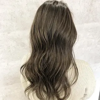 ロング カラー 髪質改善で 憧れの潤艶美髪にのヘアスタイル