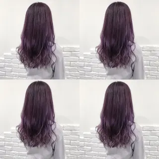 セミロング カラー ヘアアレンジ TAKUMAブリーチ /切りっぱなし🪽のヘアスタイル