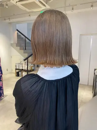 ショート カラー 顔周りカット/透明感 カラー✂️MEIのヘアスタイル