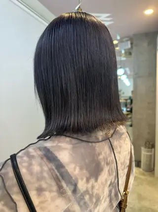 ミディアム カラー さとう あやかのヘアスタイル